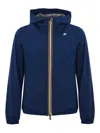 K-way Jack Stretch Dot Jacket In Blue