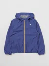 K-way Little Boy's & Boy's Claude Hooded Windbreaker Jacket In Avion