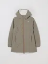 K-way Jacket  Kids Color Beige In Gray