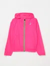 K-way P. Le Vrai 3.0 Claude Waterproof Hooded Jacket In Fuchsia
