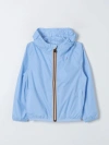 K-way Jacket  Kids Color Gnawed Blue