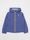 K-way Jacket  Kids Color Gnawed Blue In Gnawed Blue