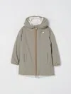 K-way Jacket  Kids Color Beige In Green
