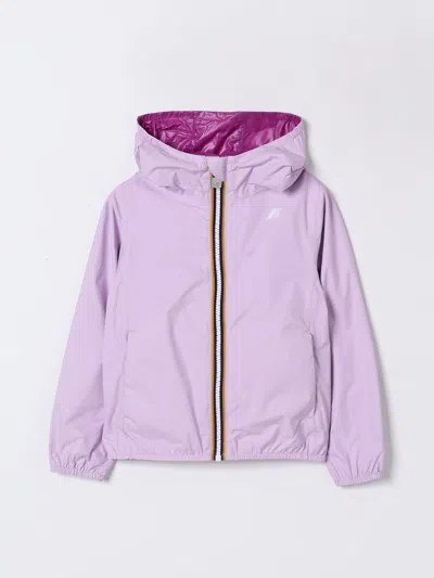 K-way Jacket  Kids Color Lilac In Lilac