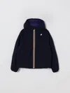 K-way Jack Reversible Hooded Jacket In Blue