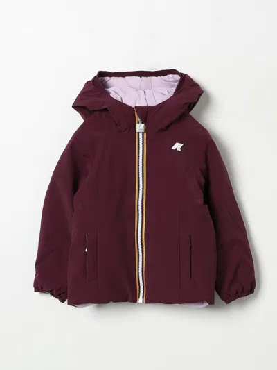 K-way Jacket  Kids Color Plum In Pflaume