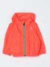 K-way Little Kid's & Kid's Claude Zip-up Hoodie In Red Fluorescent