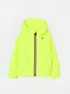 K-way Jacket  Kids Color Straw Yellow In Strohgelb