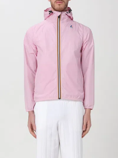K-way Jacket  Men Color Baby Pink In Baby Pink