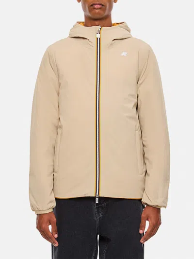 K-WAY JACKET K-WAY MEN COLOR BEIGE,413141022