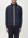 K-way Le Vrai 3.0 Claude Warm Man Jacket Black Size Xxl Polyamide In Blue
