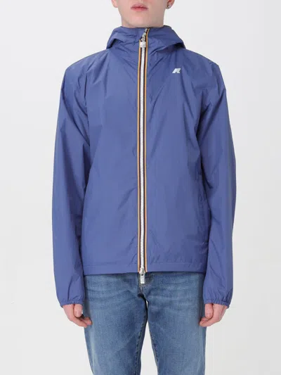 K-way Jacket  Men Color Blue In Blue