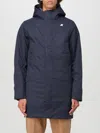 K-way K Way Parka Medio Duke Bonded Nero In Blau