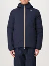 K-way Long-sleeved Down Jacket In Blau