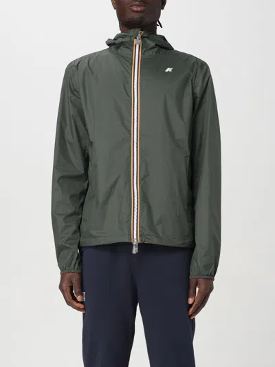 K-way Jacket  Men Color Bottle Green