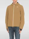 Shop K-way Jacket  Men Color Brown In Braun