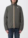 K-way Man Jacket Military Green Size Xxl Polyamide In Green