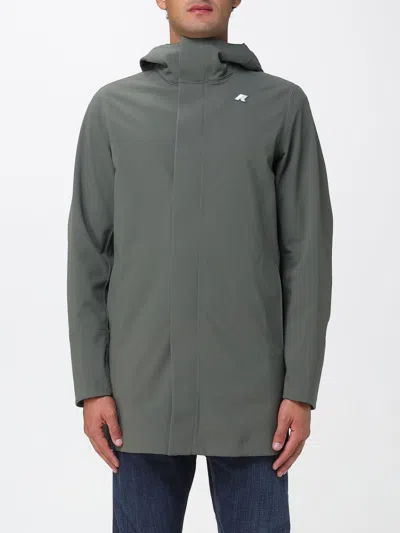 K-way Jacket  Men Color Green In Gray