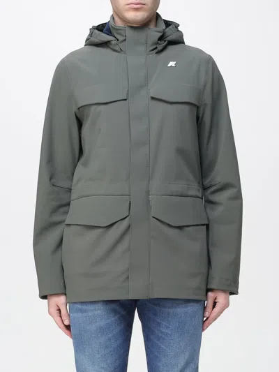 K-way Jacket  Men Color Green In Gray