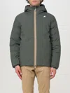 K-way Claude Hooded Nylon Jacket In Grün