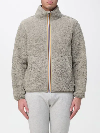K-way Jacket  Men Color Grey In Black