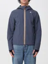 K-way Jacket  Men Color Navy In Animal Print