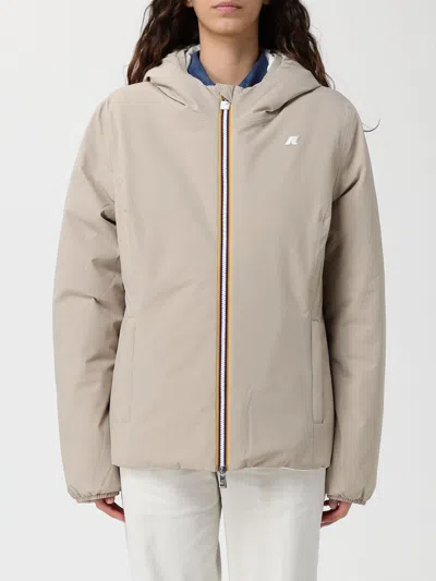 K-way Jacket  Woman Color Beige In Neutral