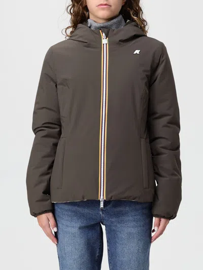 K-way Jacket  Woman Color Black 1 In Brown