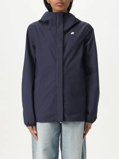 K-way Madalina Bonded Jersey Jacket In Blue