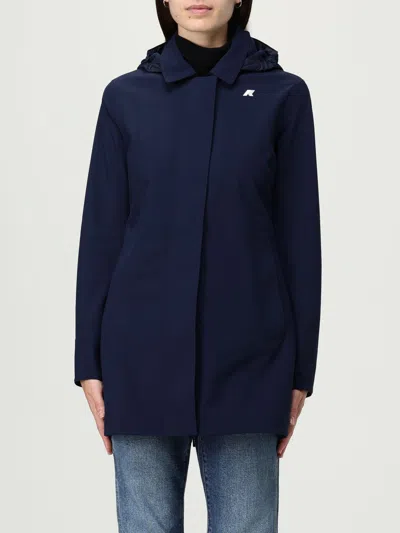 K-way Madalina Bonded Jersey Jacket In Blue