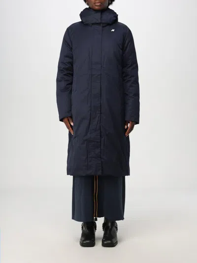 K-way Giubbino Mathy Bonded Jersey Blu In Blue