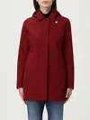 K-way Mathy Hooded Jacket In Burgundy