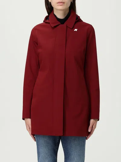 K-WAY JACKET K-WAY WOMAN COLOR BURGUNDY,436175050