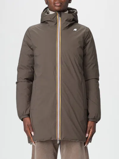 K-way Jacket  Woman Color Green In Brown