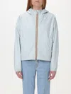 K-way Lily Plus.2 Double Short Down Jacket In Grey