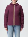 K-way Jacket  Woman Color Plum In Pflaume