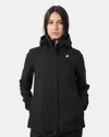 K-way Jacket Marguerite Eco Stretch Dot V Usy Black Pure In Black