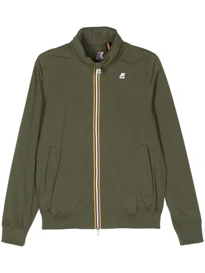 K-way Jacket With Logo In Green