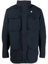 K-way Flap-pockets Lightweight Jacket In Blue