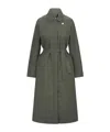 K-way Stretch Barbra Raincoat In Green