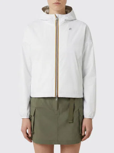 K-way Lily Stretch Jersey Coat In White