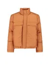 K-way Modern Puffer Jacket High Collar In Animal Print