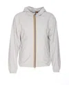 K-way Jack Stretch Logo Jacket In Beige