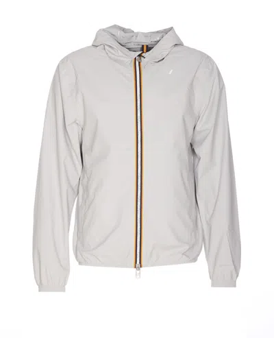 K-way Jack Stretch Nylon Jersey Casual Jacket In Gray