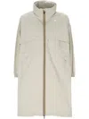 K-way Aube Memory Touch Coat In Beige Lt