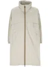 K-way Aube Memory Touch Coat In Beige Lt