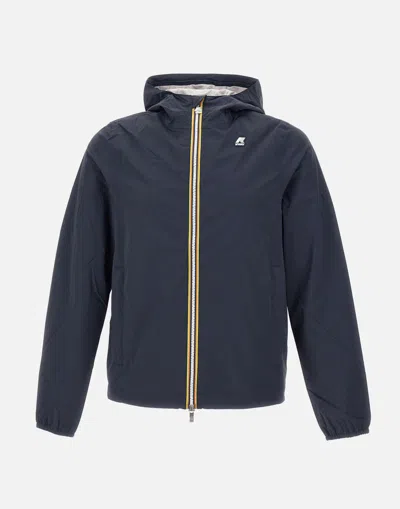 K-way Amaury Stretch Nylon Jersey In Blue