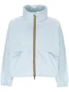 K-way Light Blue Aubette Memory Touch Jacket In Blue Baby
