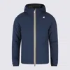 K-way Blue Jack St Warm Double Casual Jacket In Blue