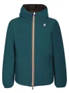 K-way Jack St Warm Reversible Jacket In Green